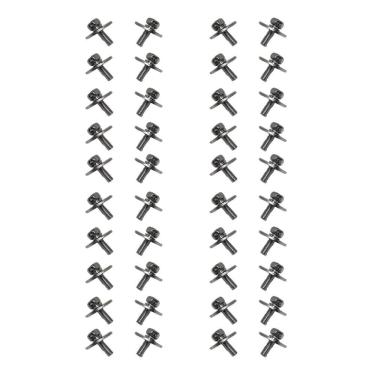 Imagem de Kit 40 Parafusos Interno Cromado Para Canoa Bateria M4X12