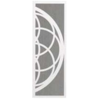 Imagem de Quadro Decorativo Branco Mdf Mandala Linear 40X20Cm