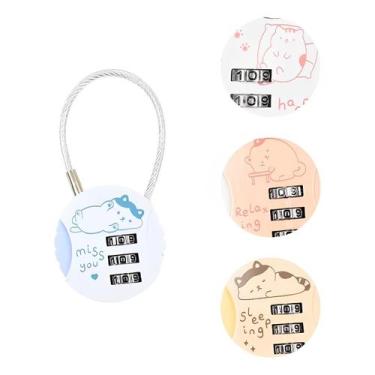 Imagem de Cadeado com Segredo Decorado Gatinho - Uniso