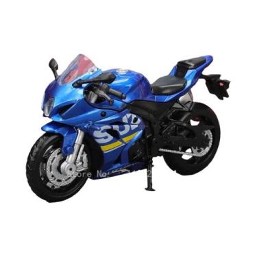 Imagem de Escala 1:18 Suzuki GSX-R1000 YAMAHA YZF-R1 Clássico Motocicleta Liga F