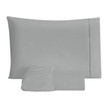 Imagem de Jogo De Lençol 600 Fios Egípcios Algodão Solteiro 2 Peças - Vitor Bord