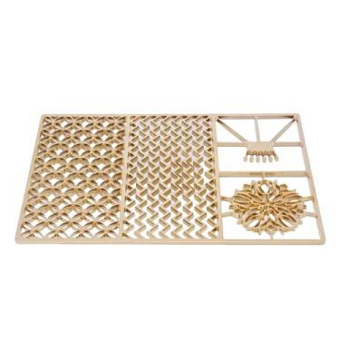 Imagem de AUNMAS Placa de Carimbo de Cubo de Gelo de Cobre, Elegante Bandeja de Design de Cubo de Gelo Transparente e Carimbos de Gelo de Bourbon Em 5 Segundos para Barras, Reuniões de Casas, (C04)