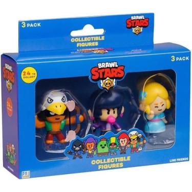 Imagem de Bonecos do Brawl Stars Pack 3 Figuras Colecionáveis Envio Sortido Muti