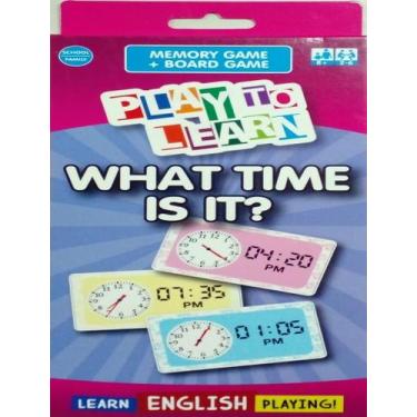 Imagem de Livro - Play To Learn - Memory Game + Board Game - What Time Is It, 1,