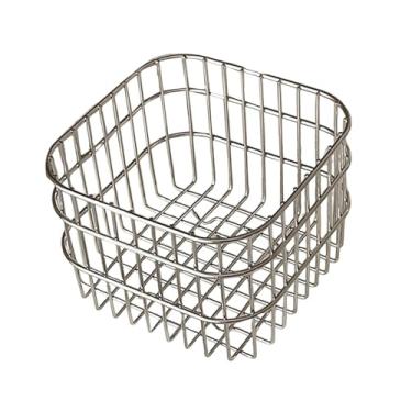 Imagem de Generic Cesta de armazenamento de malha de arame, organizador de armazenamento doméstico, cesta de pão decorativa multifuncional para prateleiras, 13x13x10cm