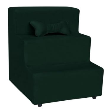 Imagem de degraus Escadinha para Pet 3 Degraus Gato e Cachorro + Brinde (VERDE)