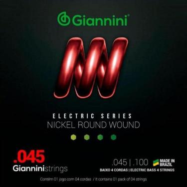 Imagem de Encordoamento Para Contrabaixo 4 Cordas .045 Giannini Geebrs [f002]