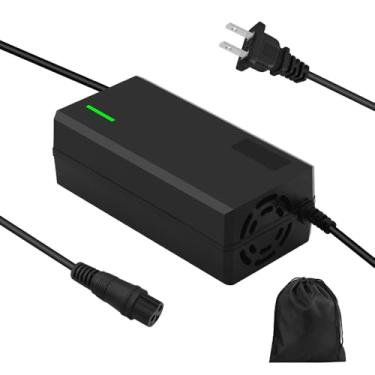 Imagem de XIUWK Carregador Super Rápido De 54,6 V 3 A/5 A Para Bateria Lítio 48 V, Sem Adaptador, Com 7 Tipos Plugues Escolher, Mais Seguro. Compatível Maioria Dos Plugues. Sistema Resfriamento (Plugue Aviaçã