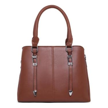 Imagem de Bolsa De Ombro Social Feminina Media Alça Transversal Luxuosa Moderna 