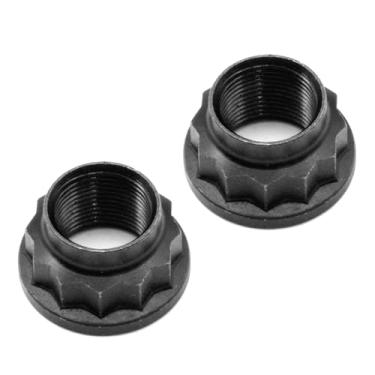 Imagem de HAOTOM 2 peças de porcas de eixo dianteiro M22x1,5 90177-22001 compatível com Toyota Camry Corolla Highlander LandCruiser RAV4 Yaris Prius para Lexus ES300 ES350 GS350 GS450h GX460 RX330 RX350 RX400h