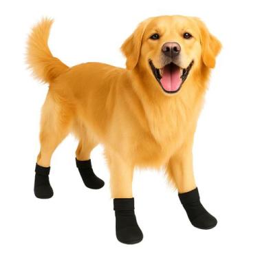 Imagem de Sapato Bota Para Cachorro Antiderrapante Impermeável Passeio Proteção 