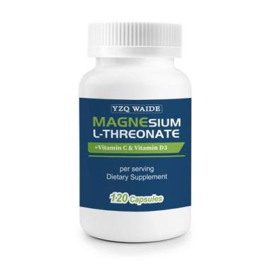 Imagem de Suplemento YZQ WAIDE L-treonato de magnésio 2000 mg 120 cápsulas