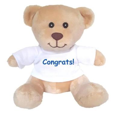 Imagem de Ursinho de pelúcia Hug-a-booboo super fofo de 15 cm com camiseta