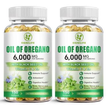 Imagem de Suplemento de óleo de orégano SIGNILIFE 6000 mg com óleo de semente pr