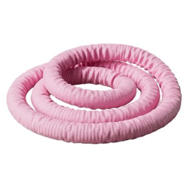 Imagem de oshhni Equipamento de ginástica com peso para adultos, confortável e divertido, exercício em círculo para abdômen, fitness para pernas ao ar livre, de volta, Rosa