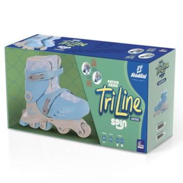 Imagem de Patins Triline Spin Azul N° 27 Ao 30 Fênix Brinquedos - Azul-claro