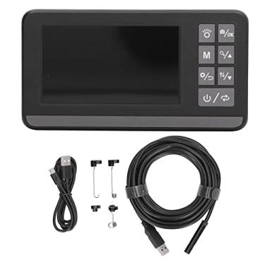 Imagem de Endoscópio 4,3 polegas Tela 1080p HD Lente única Boroscope IP67 Câmera de esgoto à prova d'água com 8 luzes LED (1m)