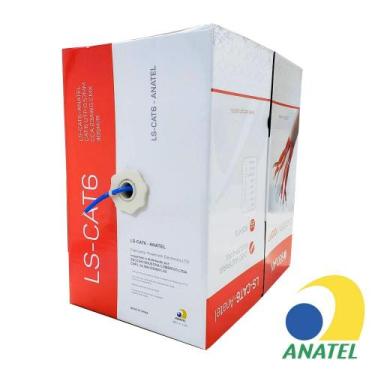 Imagem de Cabo de Rede Ethernet Seclan Cat6 LSCAT6ANATEL 250 MHz