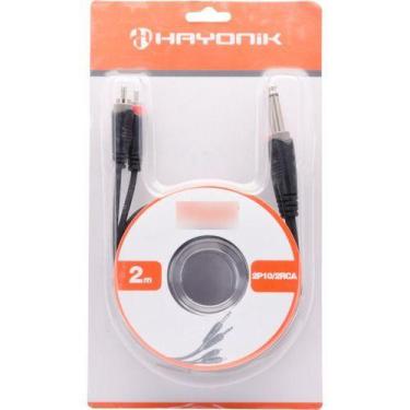 Imagem de Cabo Para Áudio 2p10 X 2rca 2m Player Hayonik Mod 55062