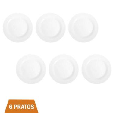 Imagem de Jogo 6 Pratos Opaline Menu Raso 27cm Almoço e Janta Nadir - NADIR FIGU