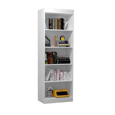 Imagem de Livreiro Estante Havaí com 5 Nichos Branco Romar , Branco