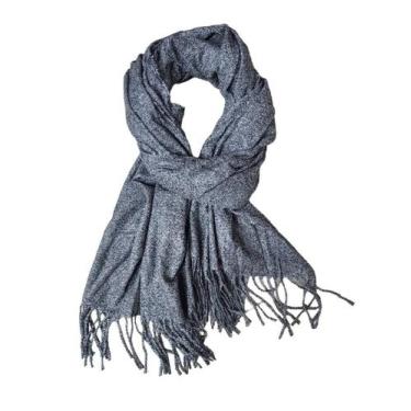 Imagem de Cachecol Grosso Liso Echarpe Xale Premium Unissex Inverno - D Presente