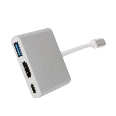 Imagem de Adaptador Usb 3.1 Type C Thunderbolt 3.0 X Hdmi Usb 3 Tipo C - LELONG
