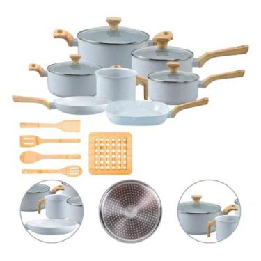 Imagem de Jogo De Panelas Antiaderente Indução Style Cook 12 Peças Grafite Mimo