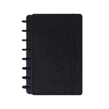 Imagem de Caderneta Inteligente A5 Capa Dura 8 Discos Tamanho M Caderno de Anotações Personalizavel 80 Folhas (Preto)