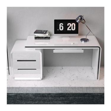 Imagem de ZzleoyuUUs-12 Mesa de mesa de computador para mesa de escritório simples para estudante moderna pintura odontológica escritório escrita estudo mesa de escrita (80 * 60 * 75 cm)