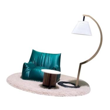 Imagem de menolana Conjunto de móveis para casa de bonecas em escala 1/12, decoração de casa de bonecas em miniatura, sofá criativo, luminária de chão, mesa de centro e