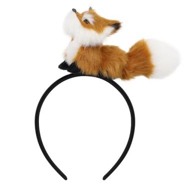Imagem de HAOAN Tiara de gato raposa animal faixa de cabelo Halloween lavagem de máscaras acessórios de fantasia