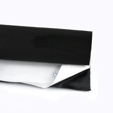 Imagem de Tecido De Camurça Autoadesivo 1 Peça - Reutilizável, Fácil De Cortar Para Painel De Porta De Carro, Projetos "faça Você Mesmo", 18 Cores E 7 Tamanhos (20x30cm-100x145cm)(Black,20x145cm)