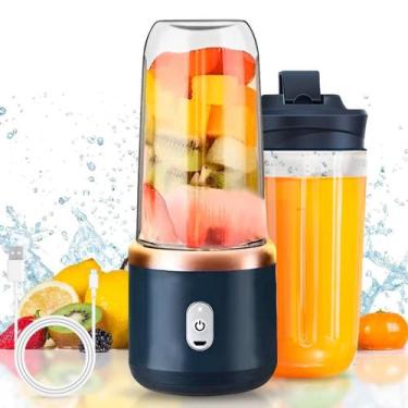 Imagem de Liquidificador Usb Mini 400Ml Misturador Ideal Para Whey - Portatil