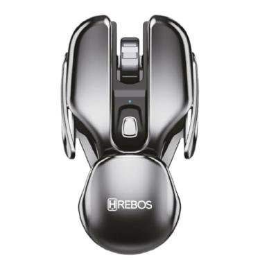 Imagem de Mouse Gamer Profissional sem fio, Design Ergonômico, Wireless Prata 1600dpi