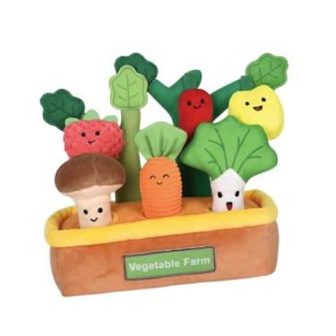 Imagem de YIJU Brinquedos sensoriais para bebês, brinquedos para puxar vegetais, coordenação fina, brincadeira de faz de conta para crianças de 1 a 3 anos
