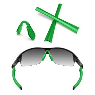 Imagem de Meias auriculares e protetores de nariz para óculos de sol Oakley Radar Path/Edge/Range/Pitch, Kits de borracha verde-escuro, One Size