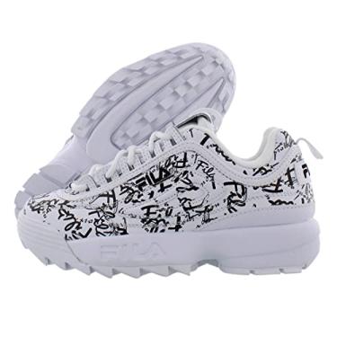 Imagem de Fila Tênis feminino Disruptor II Premium Confortável, Pglo, 38, Branco/preto, 36