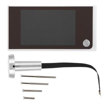 Imagem de QANYEGN Câmera de peephole, visualizador de 120 graus de olho, foto de gato eletrônico visual com LCD digital para sistemas de segurança doméstica