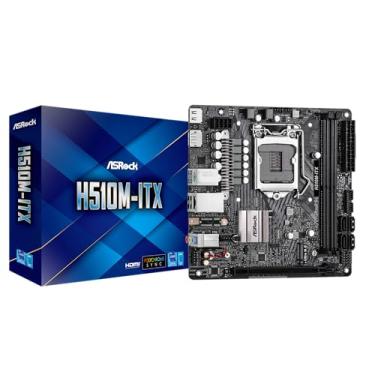 Imagem de Placa Mae Asrock Mini Itx H510m-itx Lga1200 2xddr4 (64gb),pcie X16,4x Sata,m.2 Sata E Nvme, Hdmi, Dp, Usb 2x 3.2, 2x 2.0