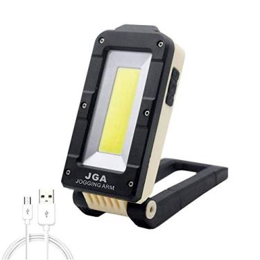 Imagem de Lâmpada de LED Cob funcional, lâmpada de LED recarregável USB portátil, ultra brilhante, 180 lanterna giratória dobrável com encaixe magnético para reparo de carro, acampamento, emergência, escalada de montanha