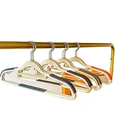 Imagem de Kit 40 cabides Borrachados adulto reforçado cor preto linha cabide resistente premium(CorAleatorias,1Grupo(10 peças por grupo))