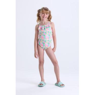 Imagem de Maiô Infantil Regatinha com Babados Cores de Verão - VIDA COSTEIRA, 4,