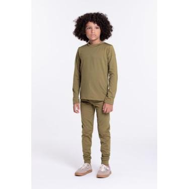 Imagem de Conjunto Térmico Infantil Verde - Vida Costeira, Verde, 12