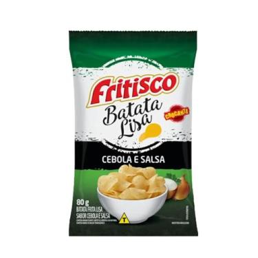 Imagem de Fritisco Batata Lisa Sabor Cebola e Salsa, Salgadinho Crocante, 80g