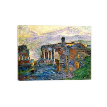 Imagem de Paisagem Abstrata Pôster Famosas Pinturas-Reprodução em Tela-Imagem Decoração Sala de Estar(Theater) 60x80cm-23x31in Tela Embrulhada