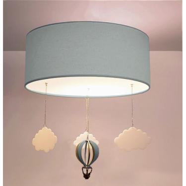 Imagem de Luminária de teto Plafon Balão Cúpula 30x15cm - Tom Luz Iluminação, Az