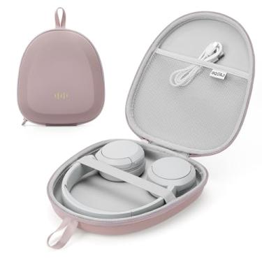 Imagem de Capa de fone de ouvido rígida superfina para Sony/JBL/Bose/Soundcore Anker/BERIBES KVIDIO TOZO JLab Over-Ear Bolsa organizadora de viagem portátil universal (rosa)