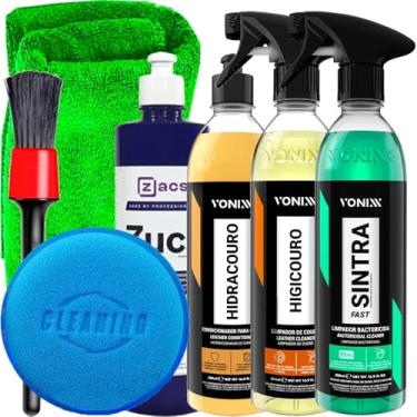 Imagem de Kit Sintra Fast 500ml Vonixx Higicouro 500ml Vonixx Hidracouro 500ml Vonixx Zucs 500ml Zacs Acessórios Karbox