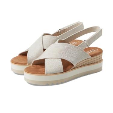 Imagem de Toms Sandália feminina Shayla Espadrille Wedge Natural, 35, Natural, 6.5